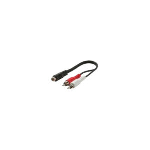 2 RCA Male to 1RCA Female Cable