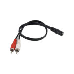 3.5 Female to 2rca Male