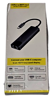 Type C to HDTV 5 in 1